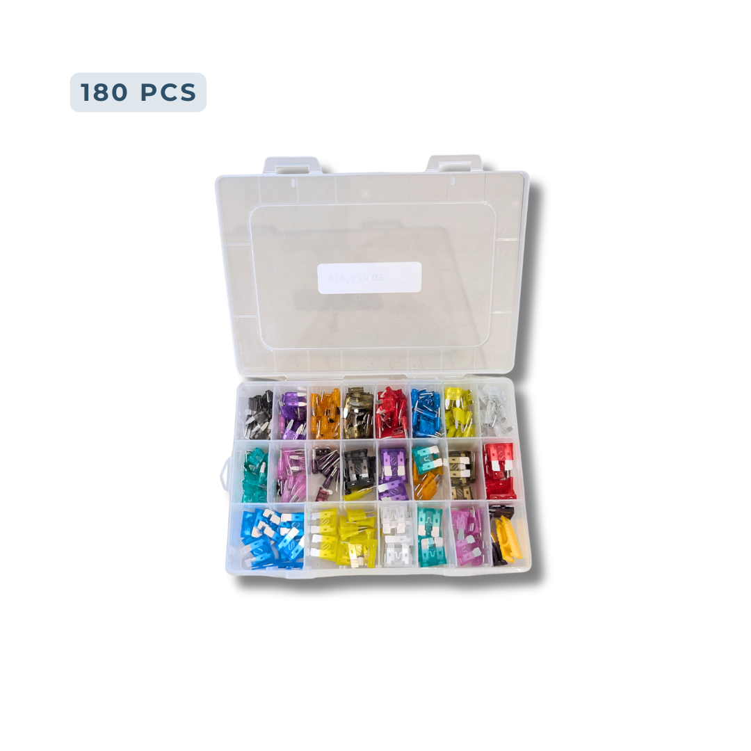 Car Blade Fuse Assortment Kit (300/180/120pcs) – Automotive, Truck & Motorcycle Circuit Fuses with Box
