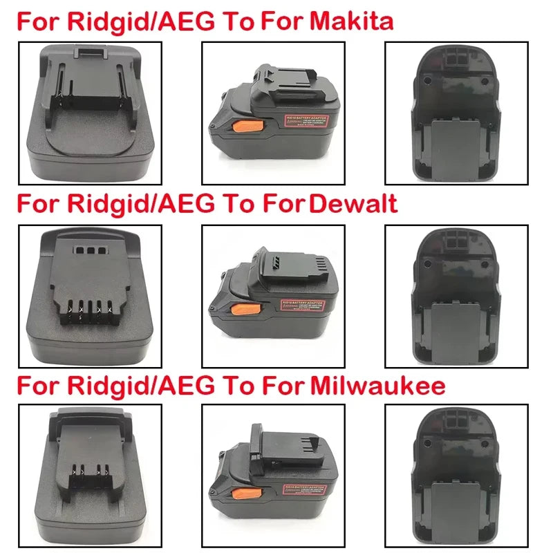 AEG compatible Battery Adapter for Volt Dropper – Compatible with Makita, Milwaukee, and Dewalt Tools