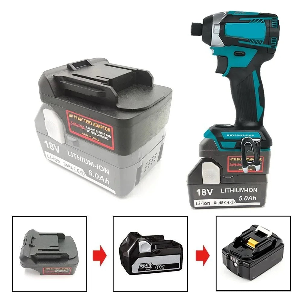 HiKOKI/Hitachi to Makita 18V Battery Adapter Converter