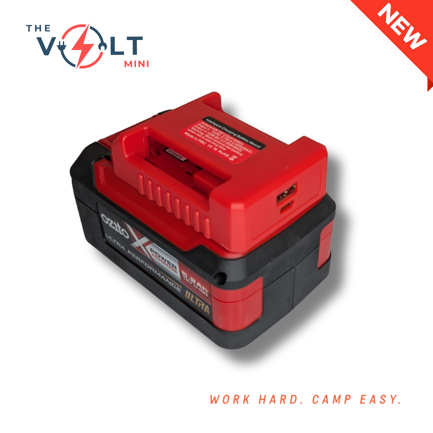 The Volt Mini | 18V Tool Battery USB Fast Charger (100% off)