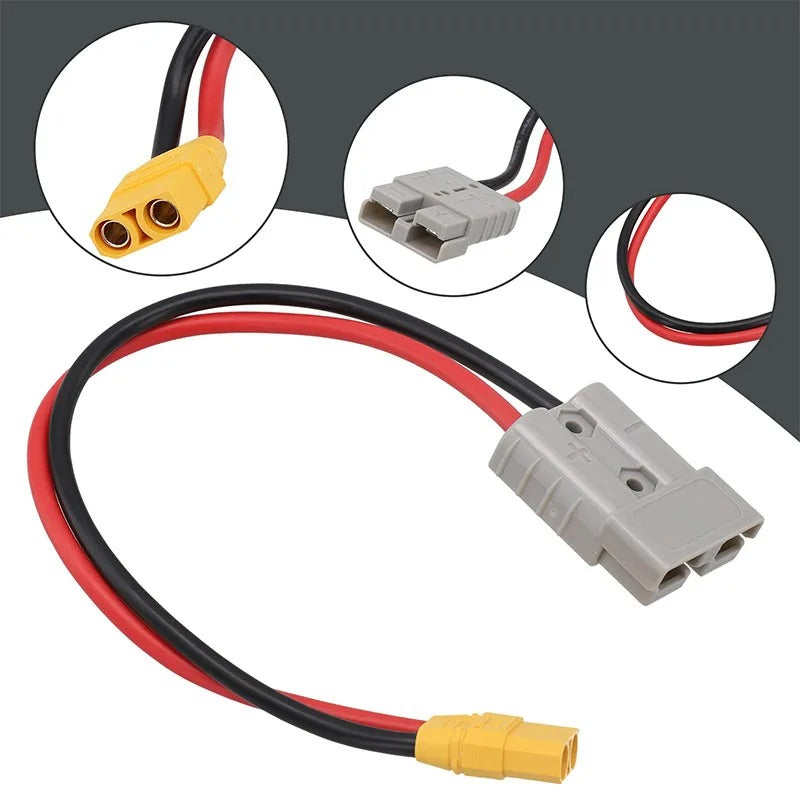 Wiring harness with connectors on a white background