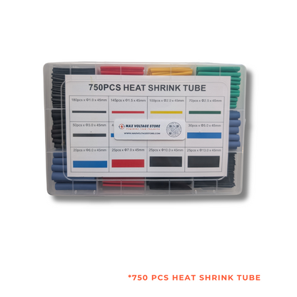 Heat-Shrink Tubing Kit – 580pcs & 750pcs, Wire Insulation & Protection