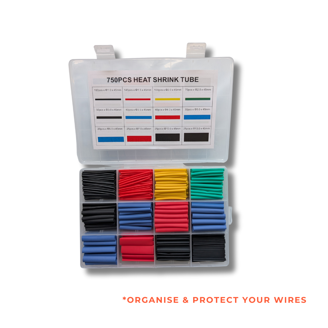 Heat-Shrink Tubing Kit – 580pcs & 750pcs, Wire Insulation & Protection