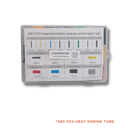 Heat-Shrink Tubing Kit – 580pcs & 750pcs, Wire Insulation & Protection
