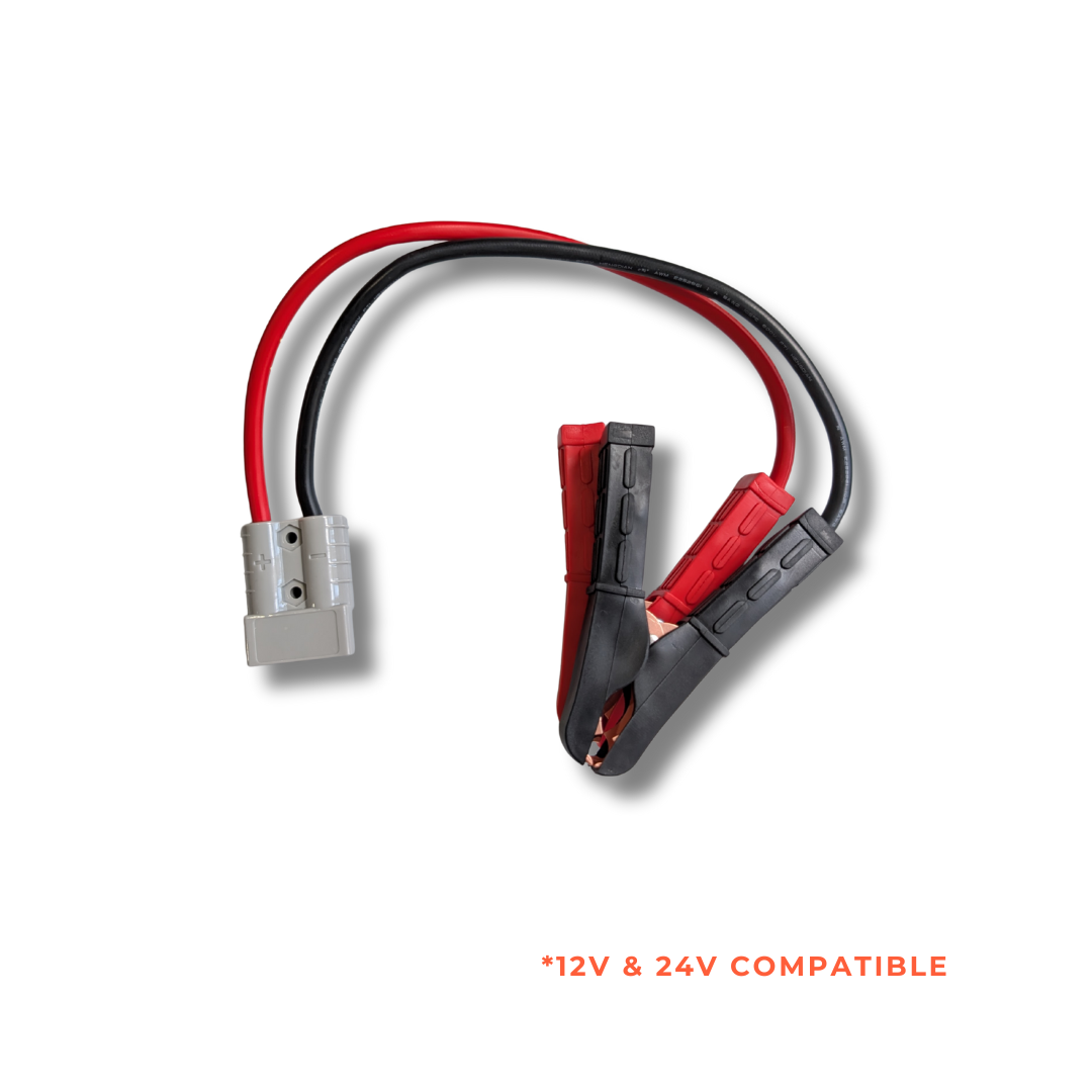 50A Anderson Plug with Alligator Clips | Car, 4WD, Caravan & Solar Power