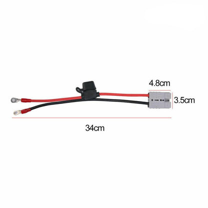 50A Adapter – 30cm | M8 Ring Terminal & Anderson Connector