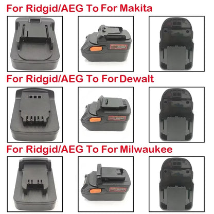 AEG compatible Battery Adapter for Volt Dropper – Compatible with Makita, Milwaukee, and Dewalt Tools