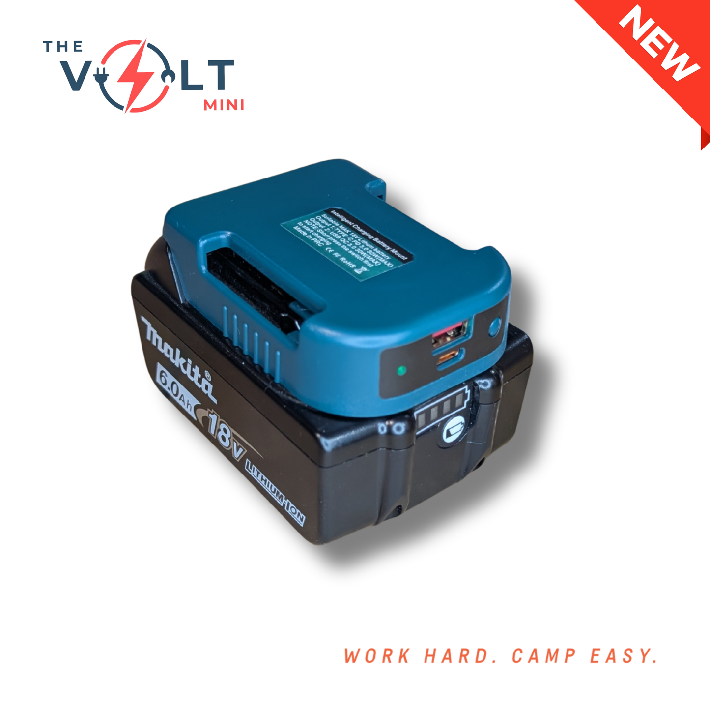 The Volt Mini | 18V Tool Battery USB Fast Charger (100% off)