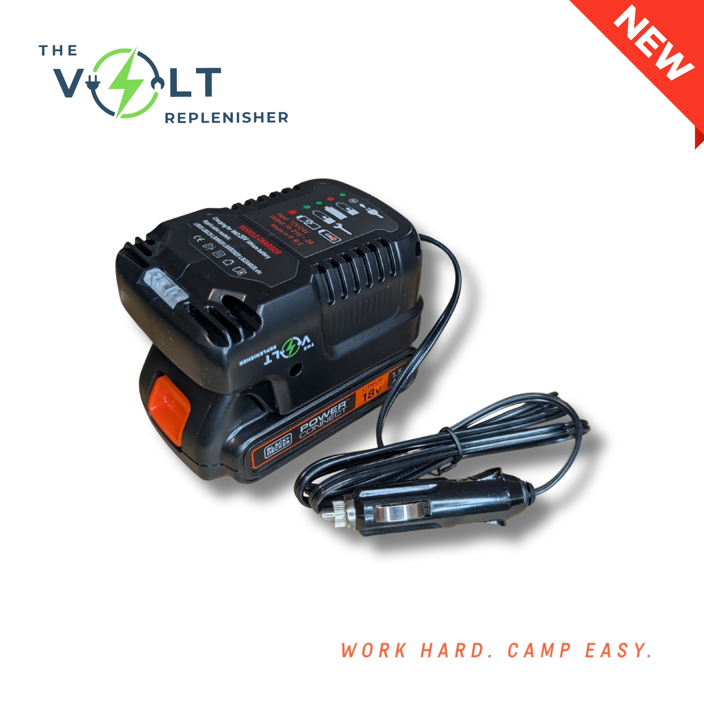 The Volt Replenisher - 12V Tool Battery Vehicle Charger