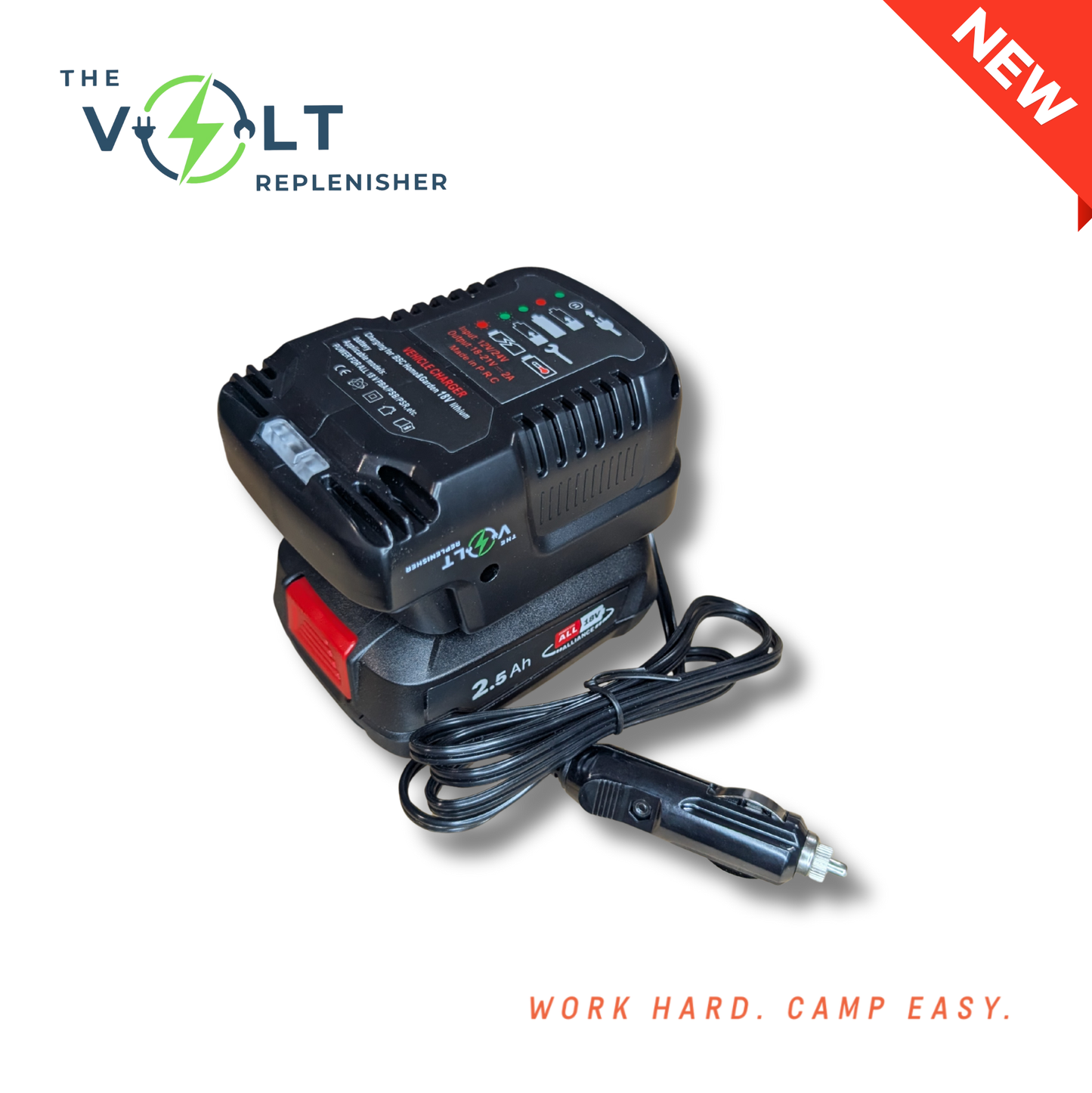 The Volt Replenisher - 12V Tool Battery Vehicle Charger