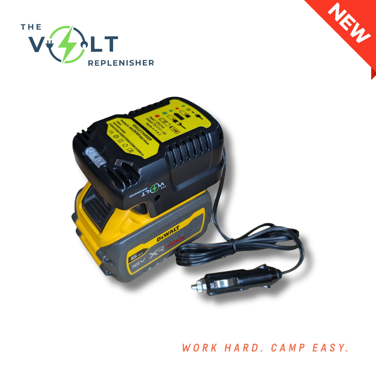 The Volt Replenisher - 12V Tool Battery Vehicle Charger