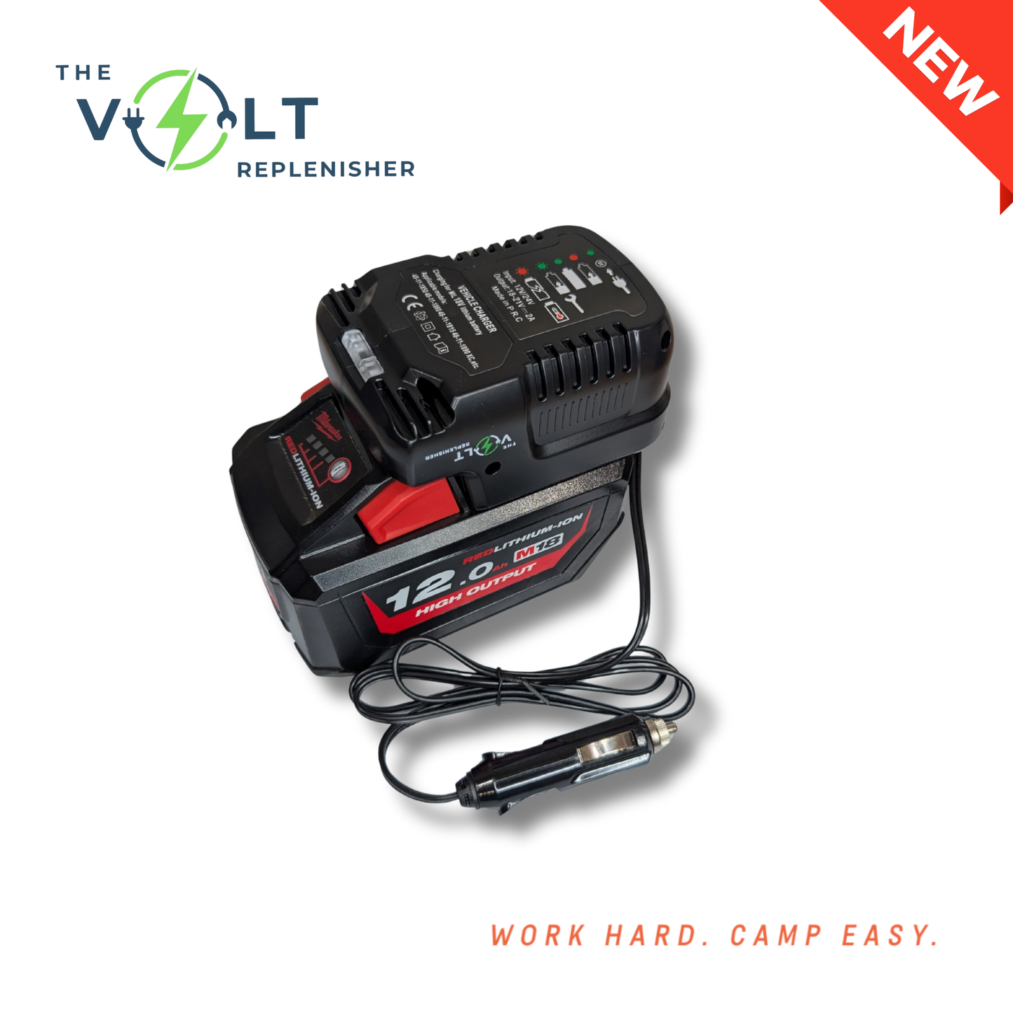 The Volt Replenisher - 12V Tool Battery Vehicle Charger