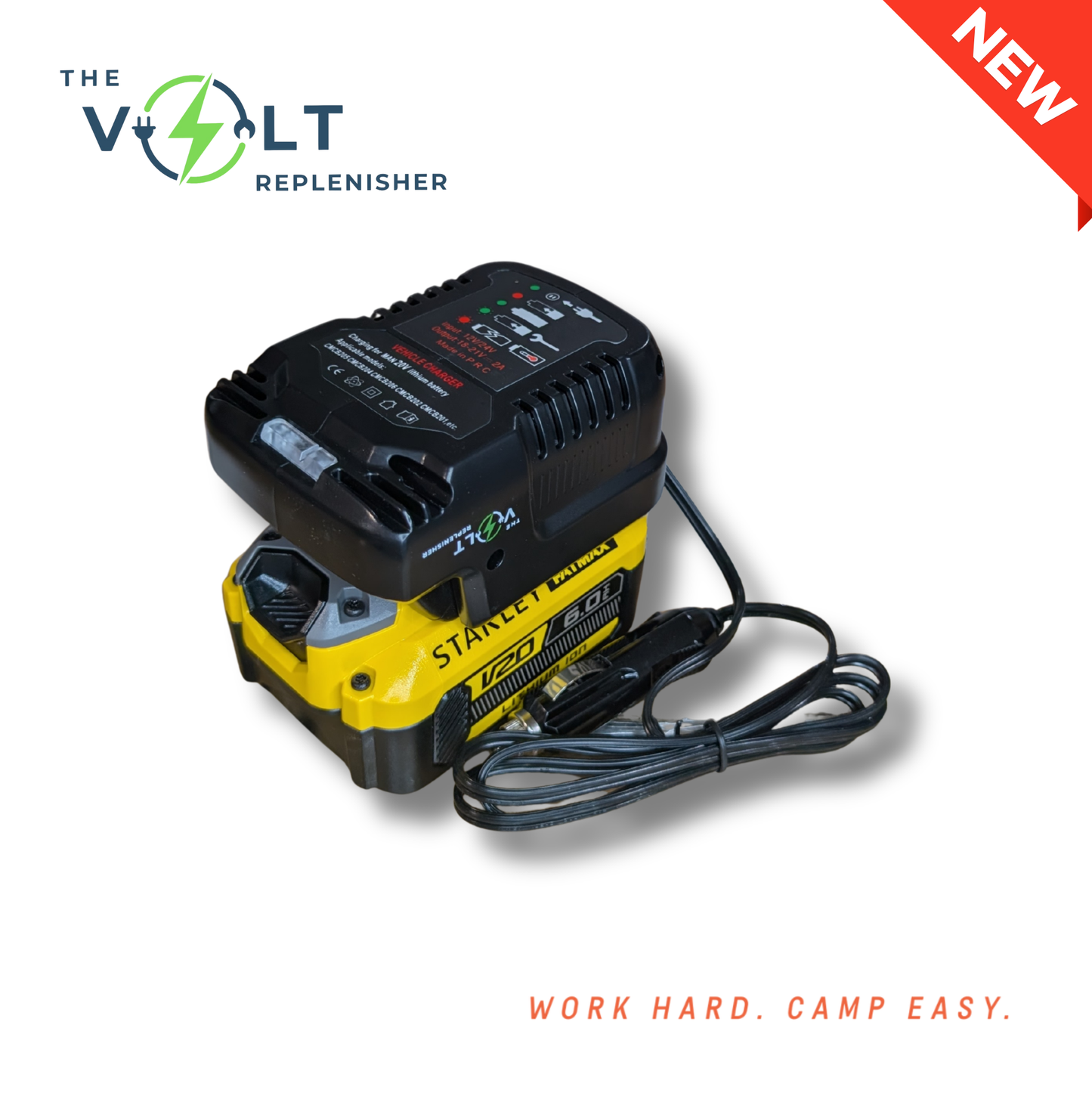 The Volt Replenisher - 12V Tool Battery Vehicle Charger