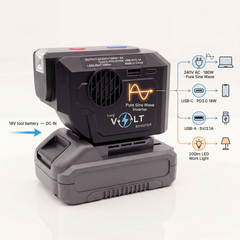 The Volt Booster | Portable 180W Pure Sine Wave Inverter | 240V