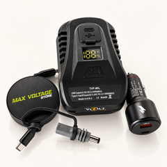 Starlink Bundle with Milwaukee Volt Rapid, retractable cable, car charger and DC adapter; battery and Starlink Mini not included